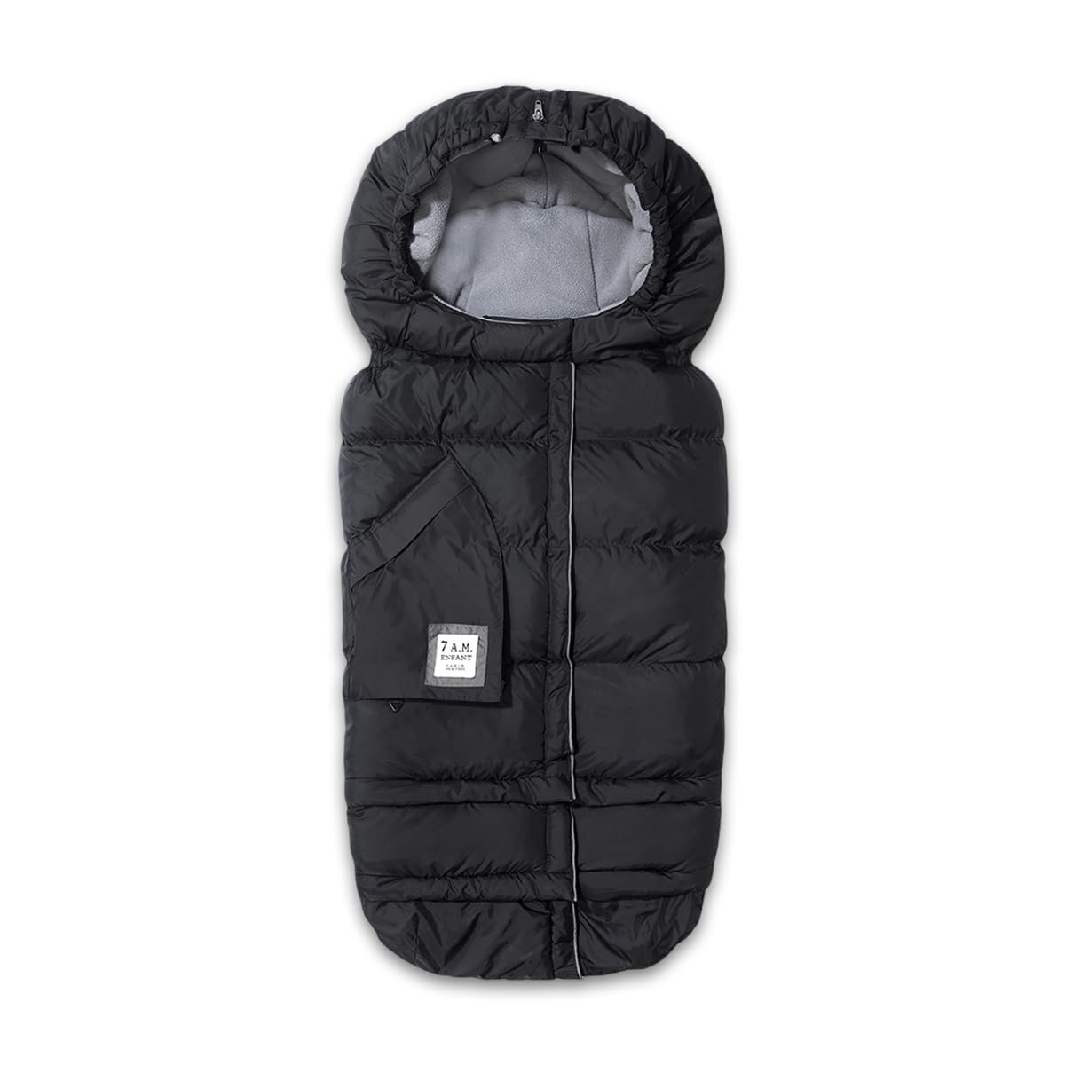 7AM Enfant Stroller Blanket 212 - Adjustable Baby Car Seat Zipped Blanket for Babies Winter, Unisex Multi Purpose Fleece Lined Warm Hooded Toddler Footmuff Water Repellent | (6M - 4T)