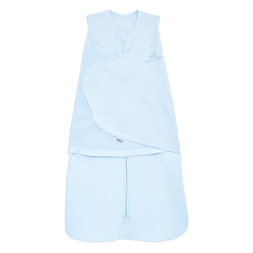HALO 100% Cotton Sleepsack Swaddle, Baby Blue, Small