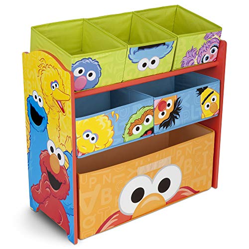 Sesame Street 6 Bin Design and Store Toy Organizer