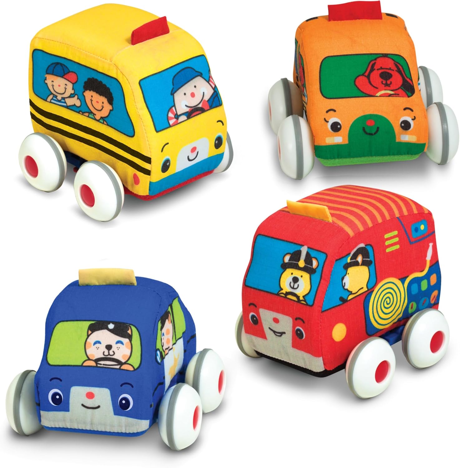 Melissa & Doug Pull-Back Town Vehicle Set