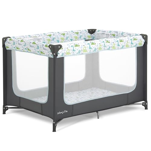 Dream On Me Zodiak Portable Playard (Grey & Green)