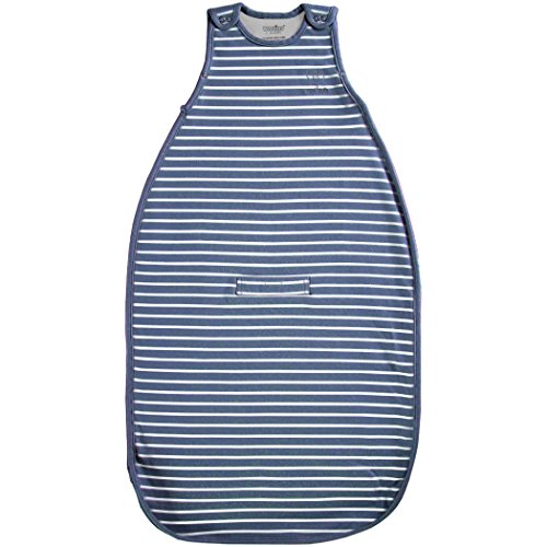 Woolino Toddler Sleeping Bag, 4 Season Merino Wool Baby Sleep Bag or Sack, 2-4 Years, Navy Blue