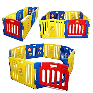 Kidzone Baby Playpen Kids 8 Panel