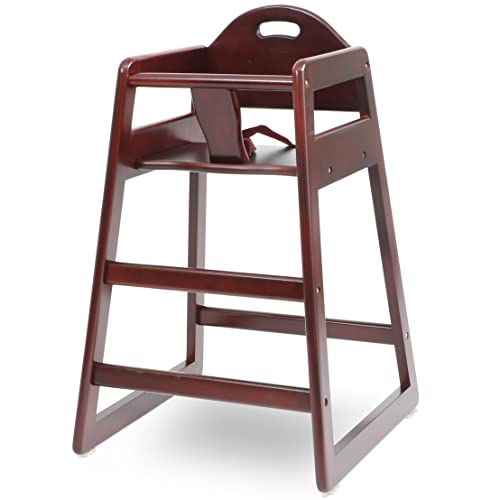 L.A. Baby Wooden High Chair (Cherry)