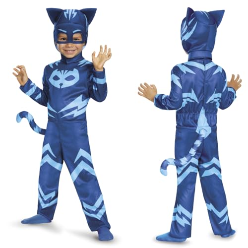 Catboy Costume for Kids, Official PJ Masks Costume Jumpsuit
