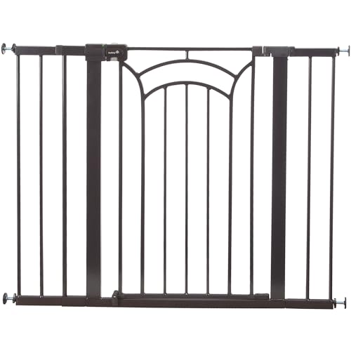 Safety 1st Easy Install Baby Gates for Doorways, Tall & Wide, Decor Easy Install, Pressure Mount Fastening, No Drilling
