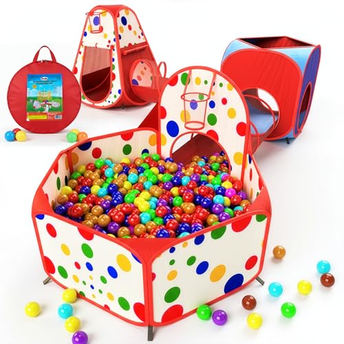 Playz 5-Piece Play Tents & Ball Pit
