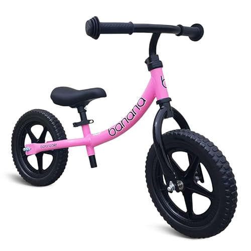 banana bike Balance Bike - Lightweight Toddler Bike - No Pedal with Adjustable Handlebar and Seat - Durable Aluminum -Equipped with EVA Tires for Smooth Rides