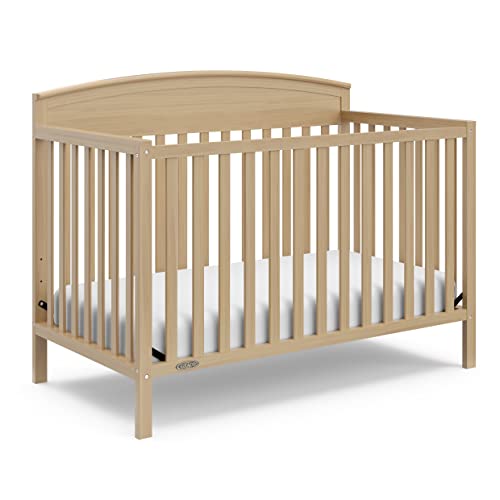 Graco Benton 5-in-1 Convertible Crib (Driftwood)  GREENGUARD Gold Certified, Converts from Baby Crib to Toddler Bed, Daybed and Full-Size Bed, Fits Standard Full-Size Crib Mattress