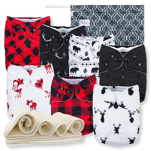 Nora's Nursery Cloth Diapers (Buffalo Plaid)