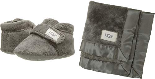 UGG Unisex-Baby Bixbee Boot and Lovey Blanket Infant Gift Set
