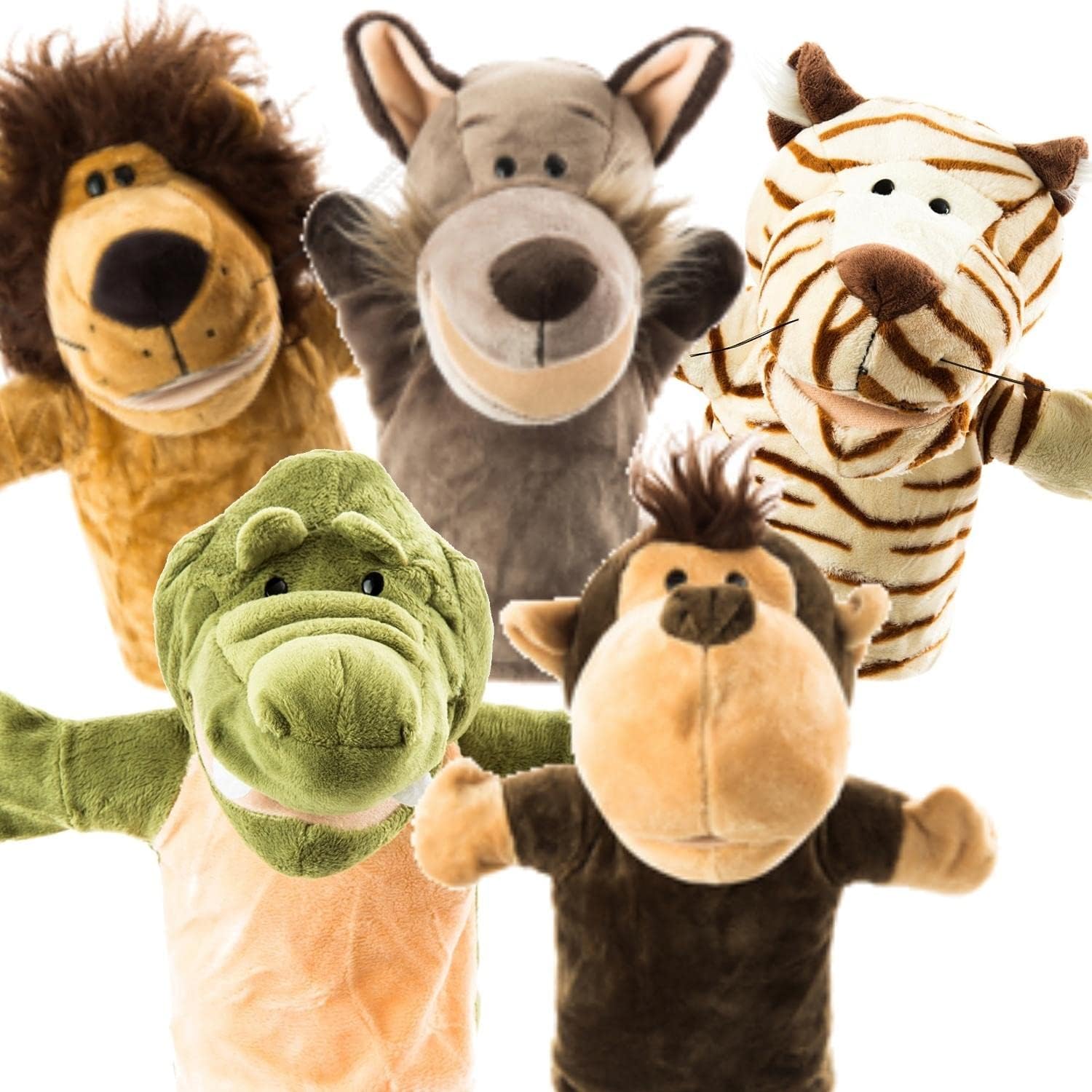 Animal Hand Puppets Set for Kids & Adults