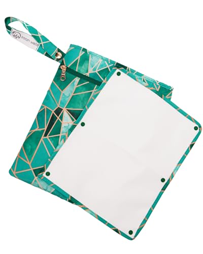 Sarah Wells Pumparoo Wet Dry Bag for Breast Pump Parts  Compact Organizer with Waterproof Pocket, Staging Mat & Fridge Hack  Machine Washable Pumping Accessory (Mosaic)