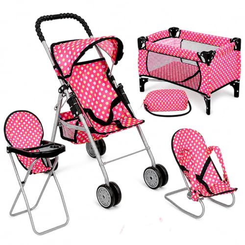 fash n kolor 4 Piece Doll Play Set
