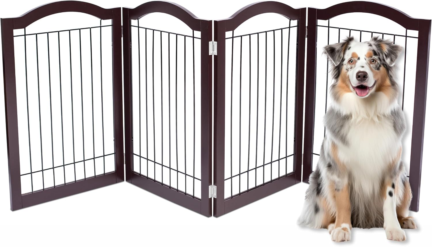 Internet's Best Wire Dog Gate — Espresso