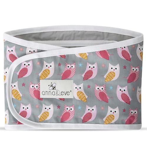 Anna & Eve Swaddle Strap (Owls Grey/Pink)