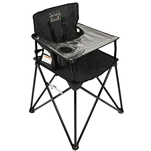ciao! baby Portable High Chair (Black Check)