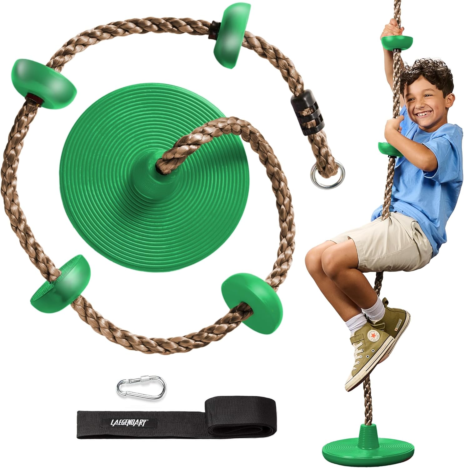 LAEGENDARY Climbing Rope Tree Swing