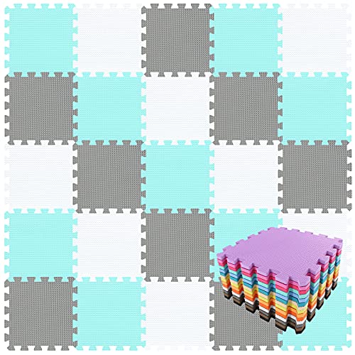 qqpp EVA 18 Tiles (White/Green/Gray)