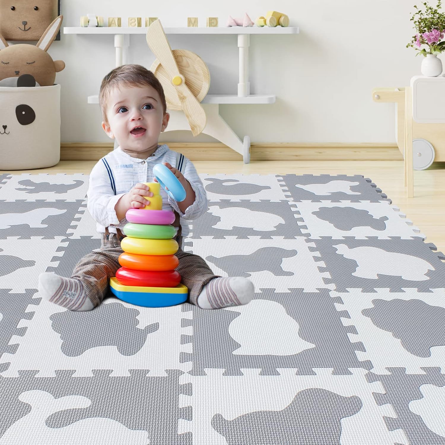 qqpp EVA 18 Tiles Play Mat