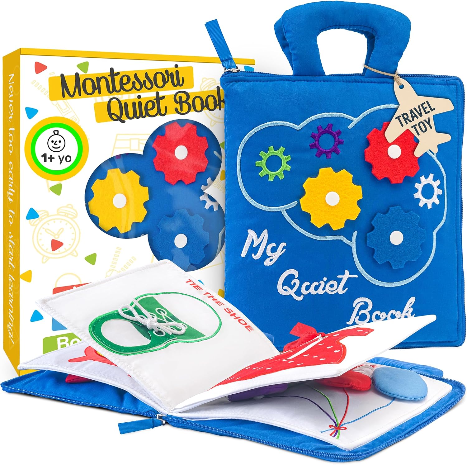 deMoca Busy Book for Toddlers 1-3