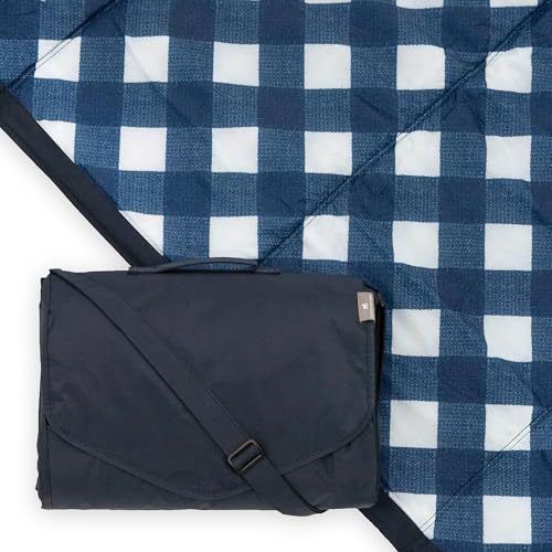 Little Unicorn 5'x5' Navy Plaid