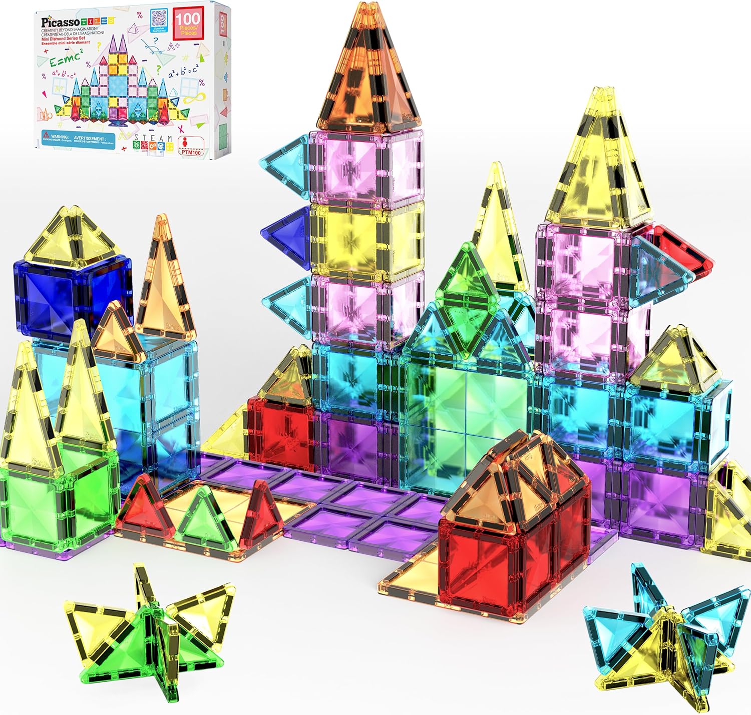 PicassoTiles 100pc Mini Diamond Set
