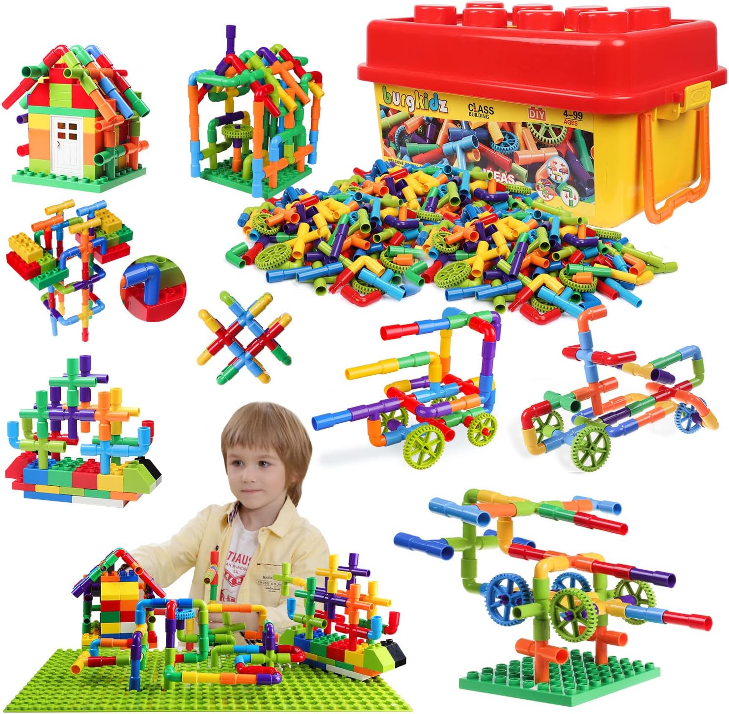 burgkidz 426 Piece Pipe Locks