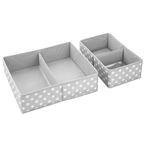 mDesign Fabric Drawer Organizer (Gray)