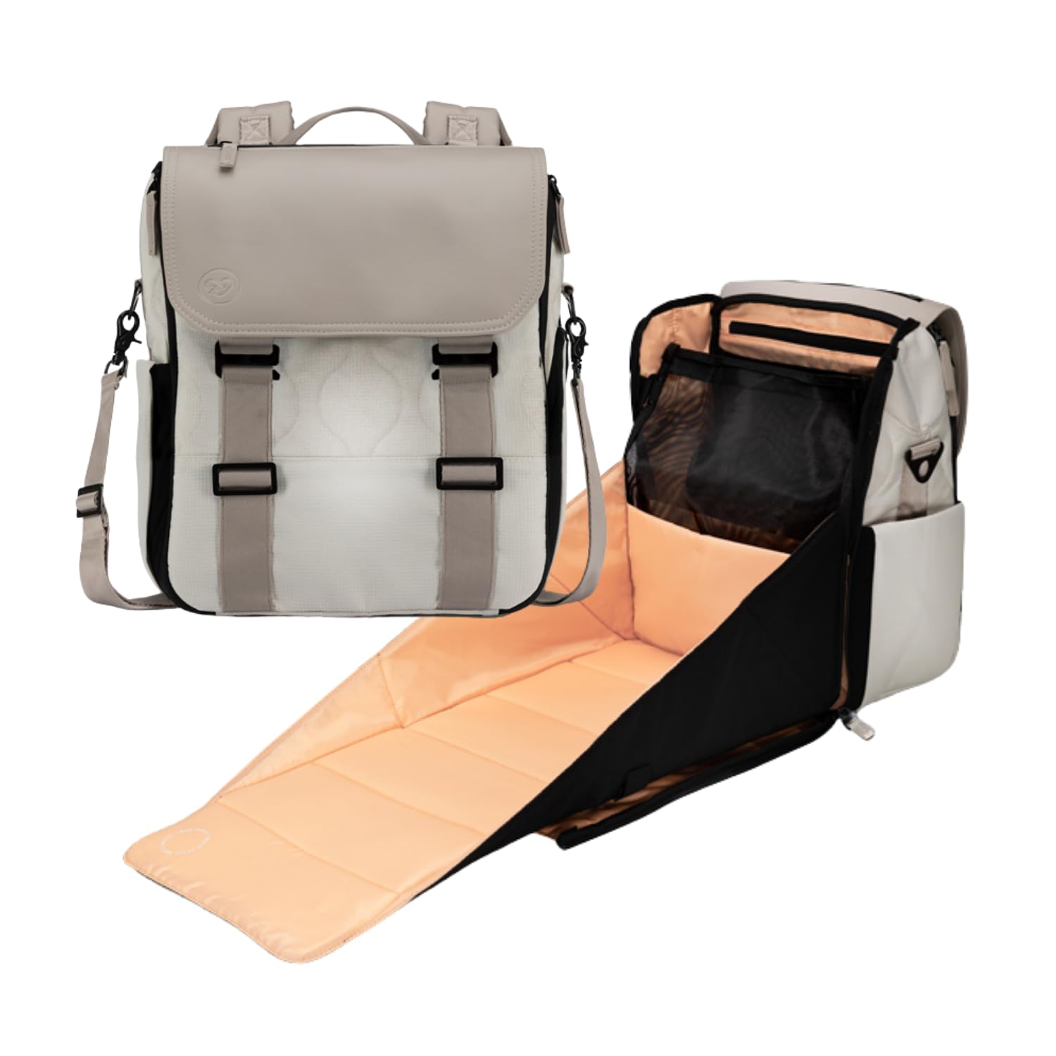 PAPERCLIP Willow Eco-Friendly Diaper Bag Backpack - Unisex Baby Diaper Bag with Changing Station - Perfect Baby Bags for Mom/Dad - Spacious Travel Companion - Stylish & Practical
