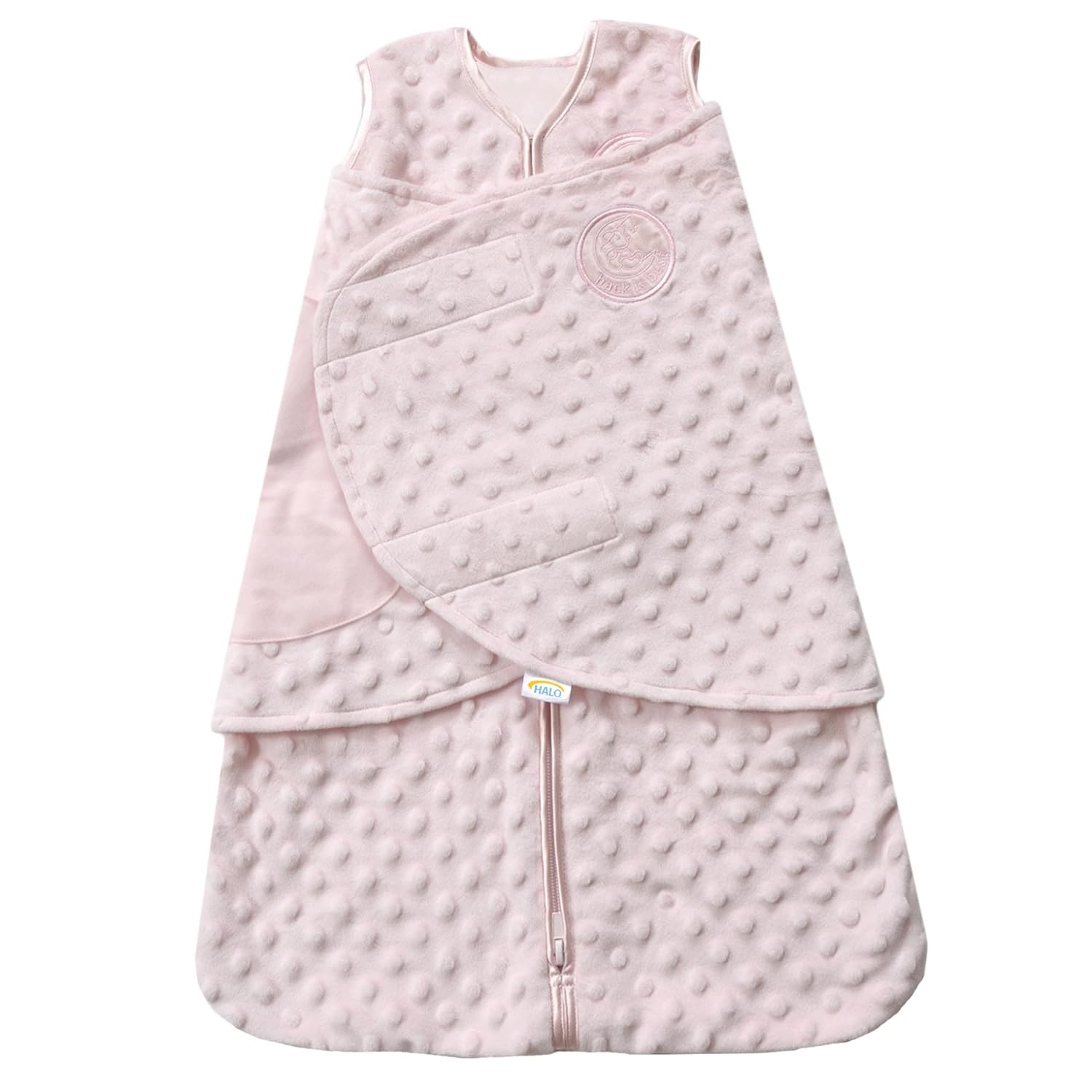 HALO Sleepsack Plush Dot Velboa Swaddle
