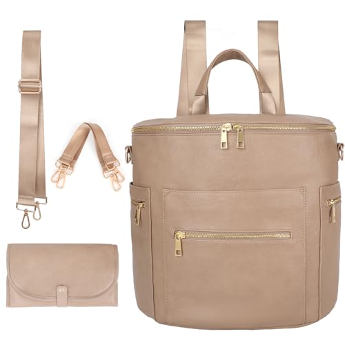 Guangfang Leather Diaper Backpack