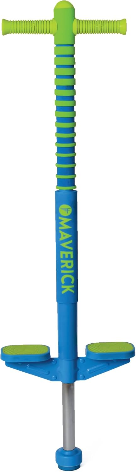 Flybar Maverick Pogo Stick for Kids Ages 5+, 40 to 80 Pounds, Perfect for Beginners, Easy Grip Handles, Anti-Slip Pegs, Outdoor Toys for Boys and Girls