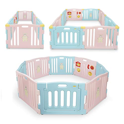 Kidzone Interactive Baby Playpen (8 Panel)
