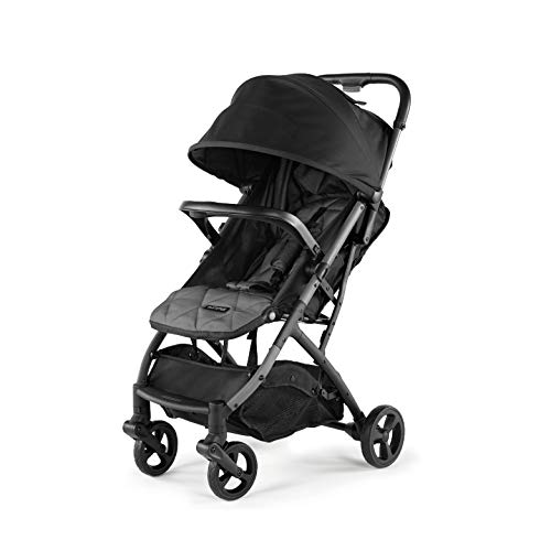 Summer Infant 3Dpac CS Compact Stroller, Black  Car Seat Adaptable Baby Lightweight Stroller with Convenient One-Hand Fold, Reclining Seat and Extra-Large Canopy