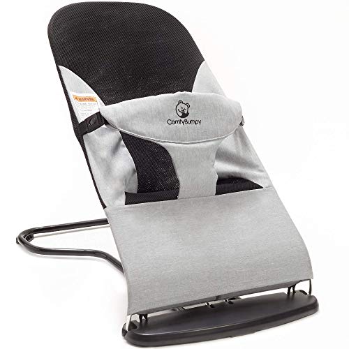 ComfyBumpy Ergonomic Baby Bouncer (Grey)