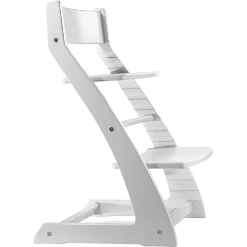 Fornel Wooden High Chair for Babies and Toddlers - Easy Clean Adjustable High Chair for Eating - Toddler HighChair for Dining Table - Montessori Baby highchair from 3 Years to 200 Lb, Grow with Child