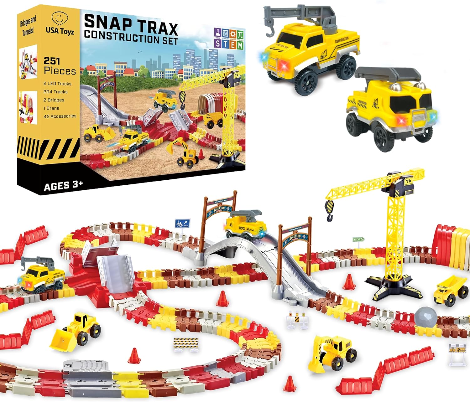 USA Toyz Snap Trax Construction Set
