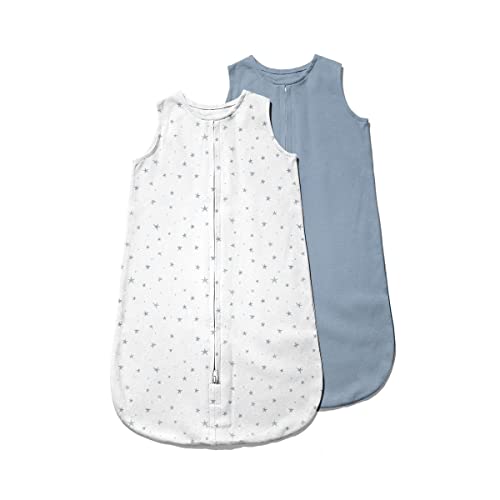 Ely's & Co. Baby Wearable Blanket - Cotton Sleep Sack 0-3,3-6, 6-12, 12-18 Months - 2 Pack Set for Baby Boy & Girl,Pink,Blue