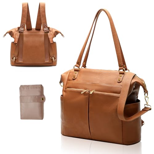 MOMINSIDE 4-in-1 Diaper Bag (Brown)