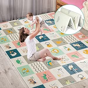 FLAGAV 79x71x0.6 Inch Play Mat