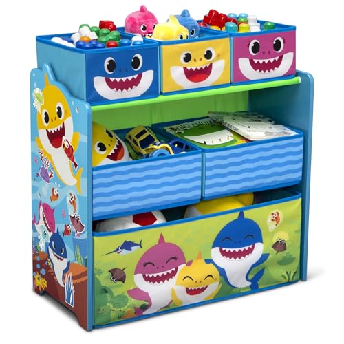 Baby Shark Design & Store 6 Bin Toy Storage Organizer by Delta Children