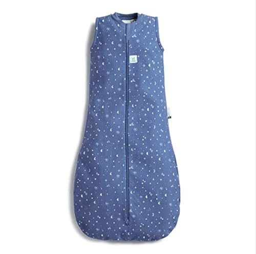 ergoPouch 0.2 Tog Jersey Sleeping Bag  Arms-Out Baby Sleep Sack  Soft, Breathable & Comfortable (8-24 Months, Night Sky)