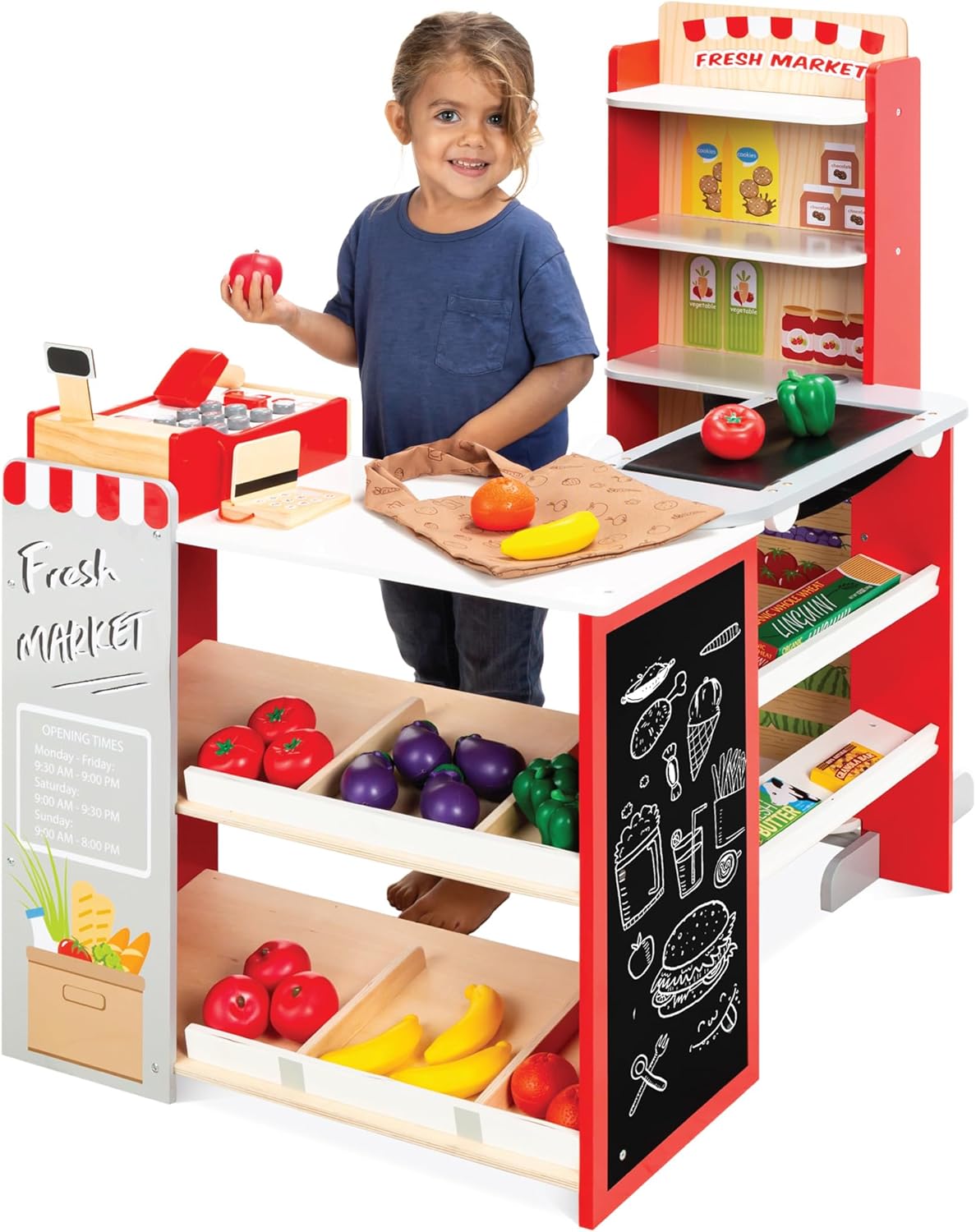 Best Choice Products Grocery Store (Red)