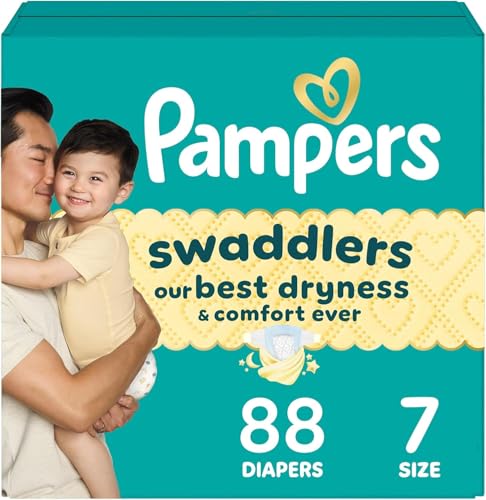 Pampers Baby Diapers - Swaddlers - Size 7, 88 Count
