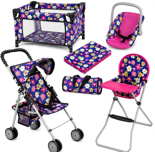 fash n kolor 4 Piece Baby Doll Play Set (Flower)