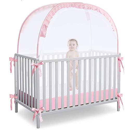 L RUNNZER Baby Pop Up Tent Cover Crib
