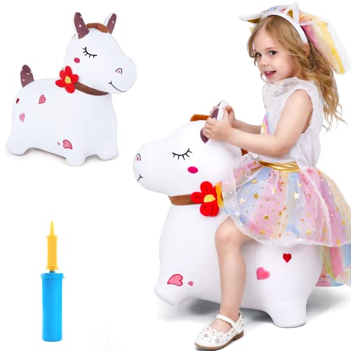iPlay, iLearn Bouncy Pals White Hopping Horse