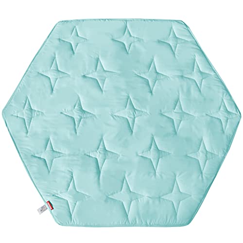 Hexagon Playpen Mattress Mat Blue