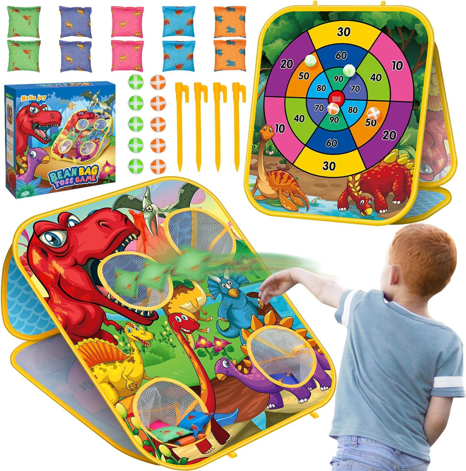 Bean Bag Toss Game for Kids - Cornhole Board